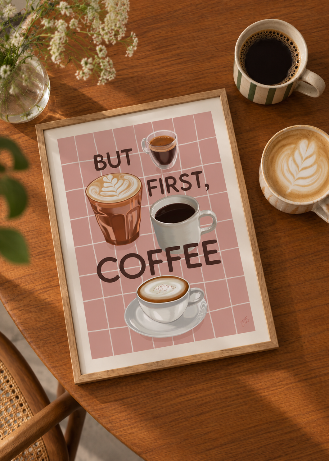 But first, coffee